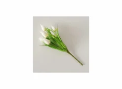 Kunstbloem Tulp H31cm - kunststof - wit