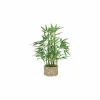 Kunstplant Bamboe  H46cm - rotan/kunststof - groen/beige