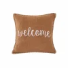 Kussen Damian Welcome 45x45cm - stof - indian tan
