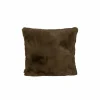 Kussen Duffie 60x60cm - imitatie konijnenvacht - bruin
