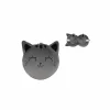 Kussen Grey Cat met slaapmasker - stof - grijs