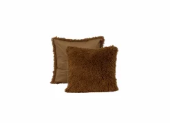 Kussen Hare 45x45cm - nepbont - oranje