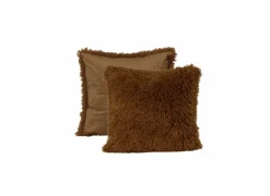 Kussen Hare 60x60cm - nepbont - oranje