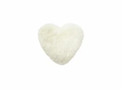 Kussen Hart 40x45cm - stof - snow white