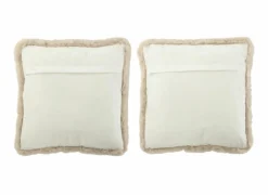 Kussen Hond Kat  45x45cm - stof - beige