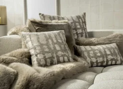 Kussen Julia 45x45cm -  stof - white pepper