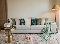 Kussen Juliette 45x45cm - stof - groen