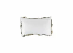 Kussen Konijn  50x30cm - konijnenvacht - bruin/wit