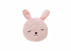 Kussen Konijn  27x27cm - stof - roze