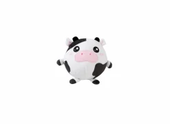 Kussen Squishy Cow Ø13cm - stof - zwart/wit
