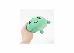 Kussen Squishy Hello Dino Ø13cm - stof - groen