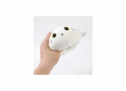 Kussen Squishy White Cat Ø13cm - stof - wit