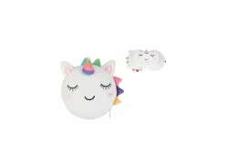 Kussen Unicorn met slaapmasker - stof - wit