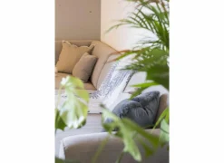 Kussen Zaya 45x45cm - stof - charcoal grey