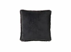 Kussen Zaya 60x60cm - stof - zwart