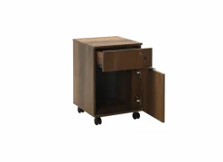 Ladeblok Meradi 41x41x61cm - melamine - oslo walnut met slot