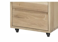Ladeblok Yoda 44x53x66cm - eik massief & fineer & decor - naturel