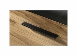 Ladekast Dalate 101x41x88,2cm - decor - kastanje eik/mat zwart