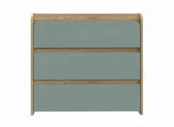 Ladekast Hoa 105x41x94cm - decor - mauvella eik & groen