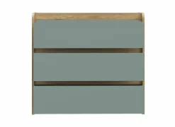 Ladekast Hoa 105x41x94cm - decor - mauvella eik & groen
