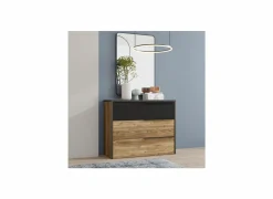 Ladekast Jabim 100x42x80cm - decor - alpine picea & zwart