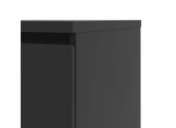 Ladekast Naia 41x50x111cm - melamine - mat zwart