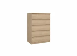 Ladekast Naia 77x50x112cm - melamine - jackson hickory