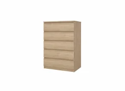 Ladekast Naia 77x50x112cm - melamine - jackson hickory