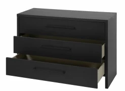 Ladekast Rosie 110x46x76cm - melamine - nox zwart