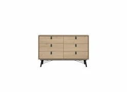 Ladekast Ry 151x41x95cm - decor - bruin/zwart