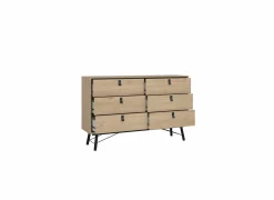 Ladekast Ry 151x41x95cm - decor - bruin/zwart