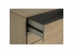 Ladekast Token 73x39,6x118,6cm - melamine - eik