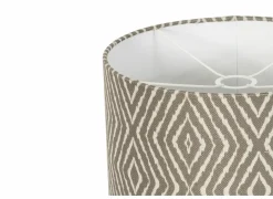 Lampenkap Ø20x15cm - stof - grijs