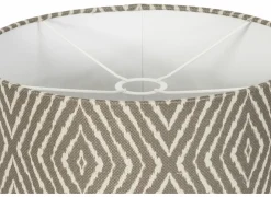 Lampenkap Ø20x15cm - stof - grijs