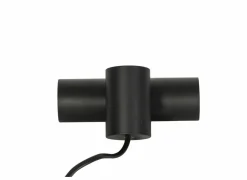 Lampenvoet E27 - metaal - zwart