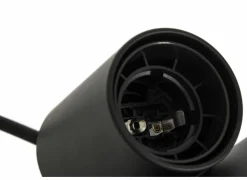 Lampenvoet E27 - metaal - zwart