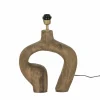 Lampenvoet E27 H30cm - hout - naturel