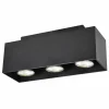 LED spot met 3 spots 5W GU10 zwart