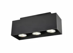 LED spot met 3 spots 5W GU10 zwart