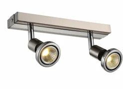 LED spot met 2 spots 5W GU10 chroom