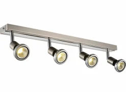 LED spot met 4 spots 5W GU10 chroom