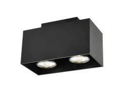 LED spot met 2 spots 5W GU10 zwart