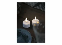 Ledkaars Sille Rechargeable wit set van 2