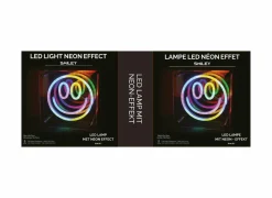 Ledlamp Neon Happy Face 15x15cm - kunststof - multicolor