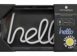 Ledlamp Neon Hello 23x15,5cm - kunststof - blauw
