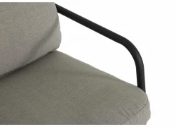 Loungeset Airy aluminium wicker - greige/zwart