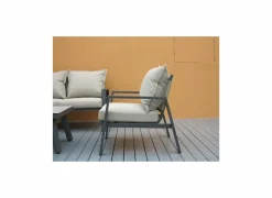 Loungeset Arctica aluminium antraciet