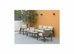 Loungeset Arctica aluminium antraciet