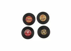 Magneten Retro Vinyl set van 4