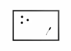 Magnetisch whiteboard 40x60cm - FSC - grijs & zwart